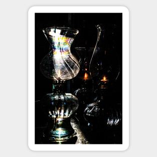 Vintage Oil Lamps Pt 1 Sticker